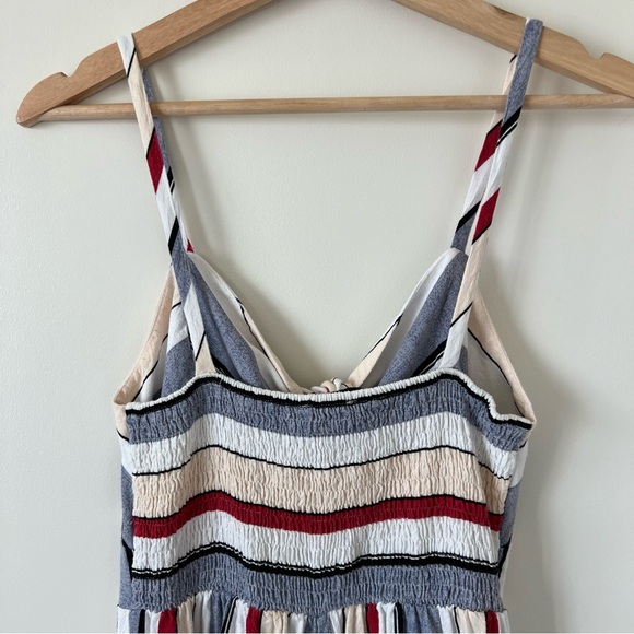 Agaci Sweet Rain Vertical Striped Culottes Wide-leg Jumpsuit - Picture 5 of 11